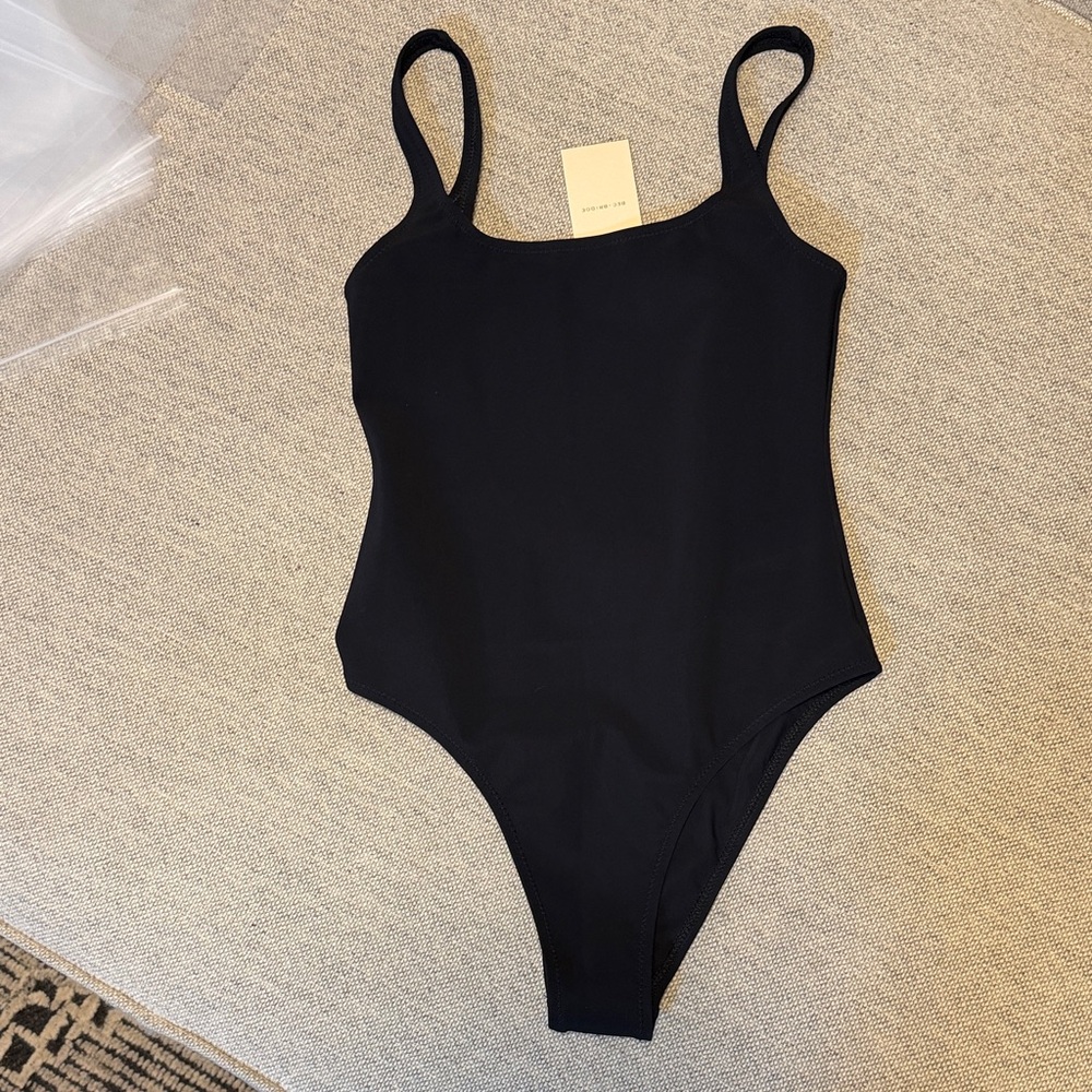 bec + bridge Black Classic Scoop One-Piece Bodysuit